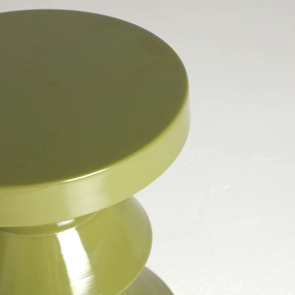 Table d'Appoint de Bout de Canapé en Fer Vert ZUG - 36 cm KODU