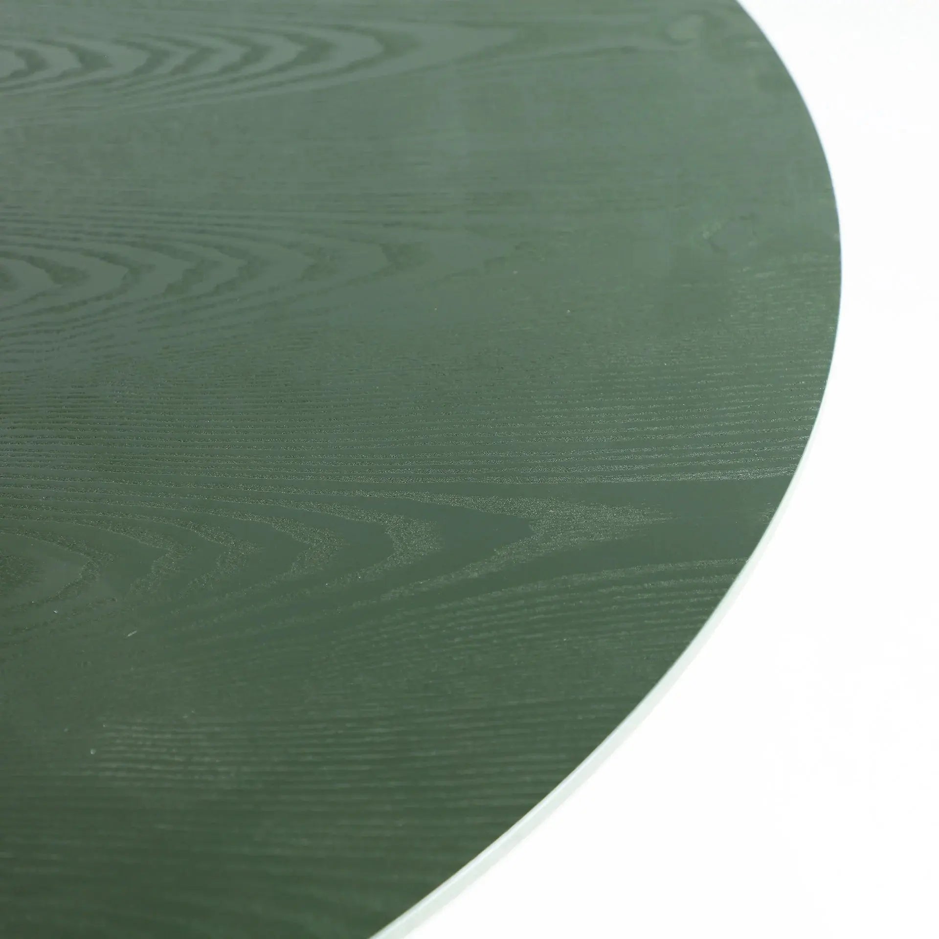 Table d'Appoint de Bout de Canapé en Verre Vert Finition Brillante CASSIS - 27 cm KODU