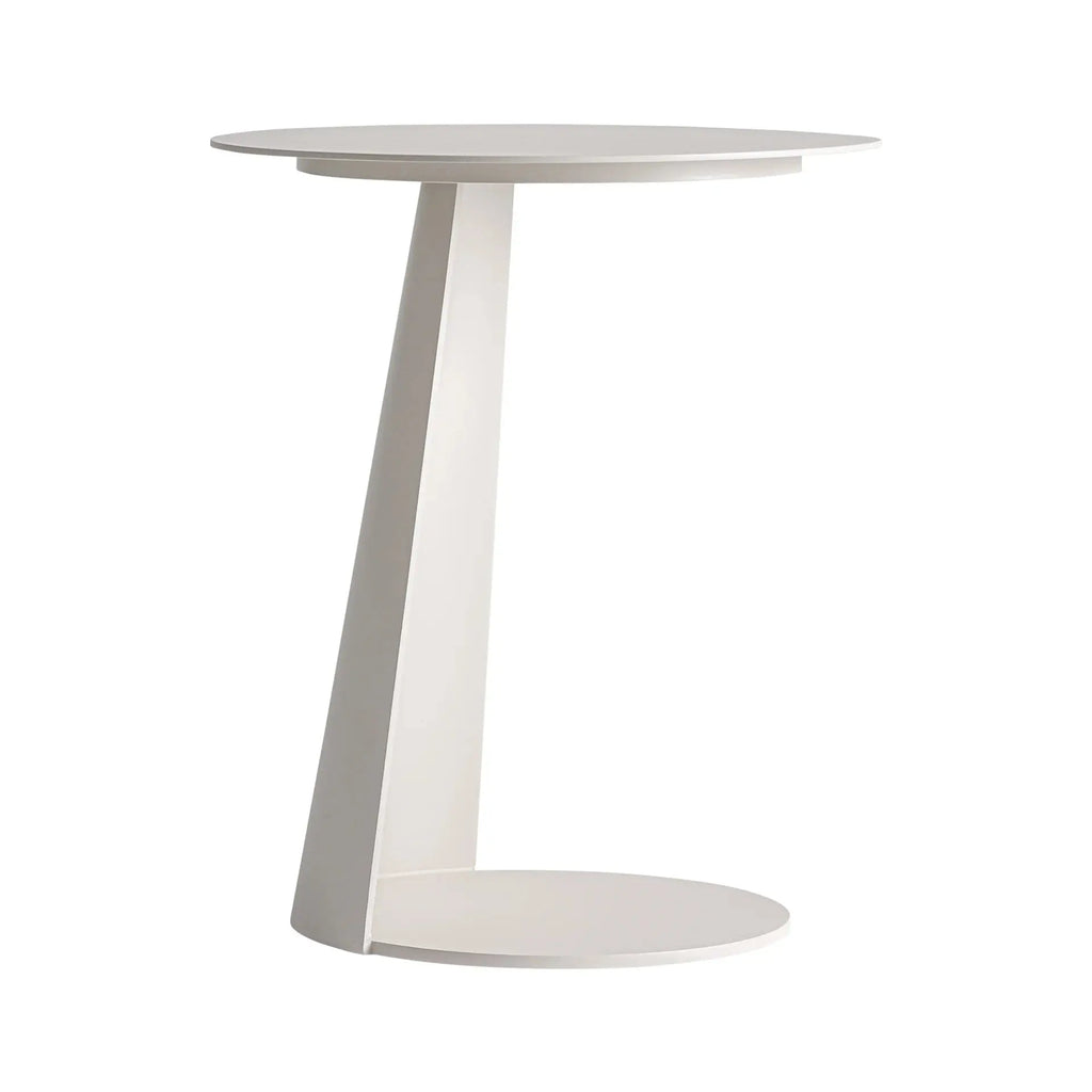 Table d'Appoint de Salon 100% Aluminium Beige WENGEN - 40.5 cm KODU