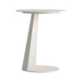 Table d'Appoint de Salon 100% Aluminium Beige WENGEN - 40.5 cm KODU