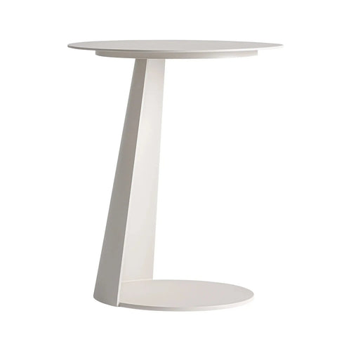 Table d'Appoint de Salon 100% Aluminium Beige WENGEN - 40.5 cm KODU