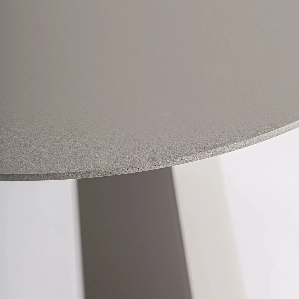 Table d'Appoint de Salon 100% Aluminium Taupe WENGEN - 40.5 cm KODU