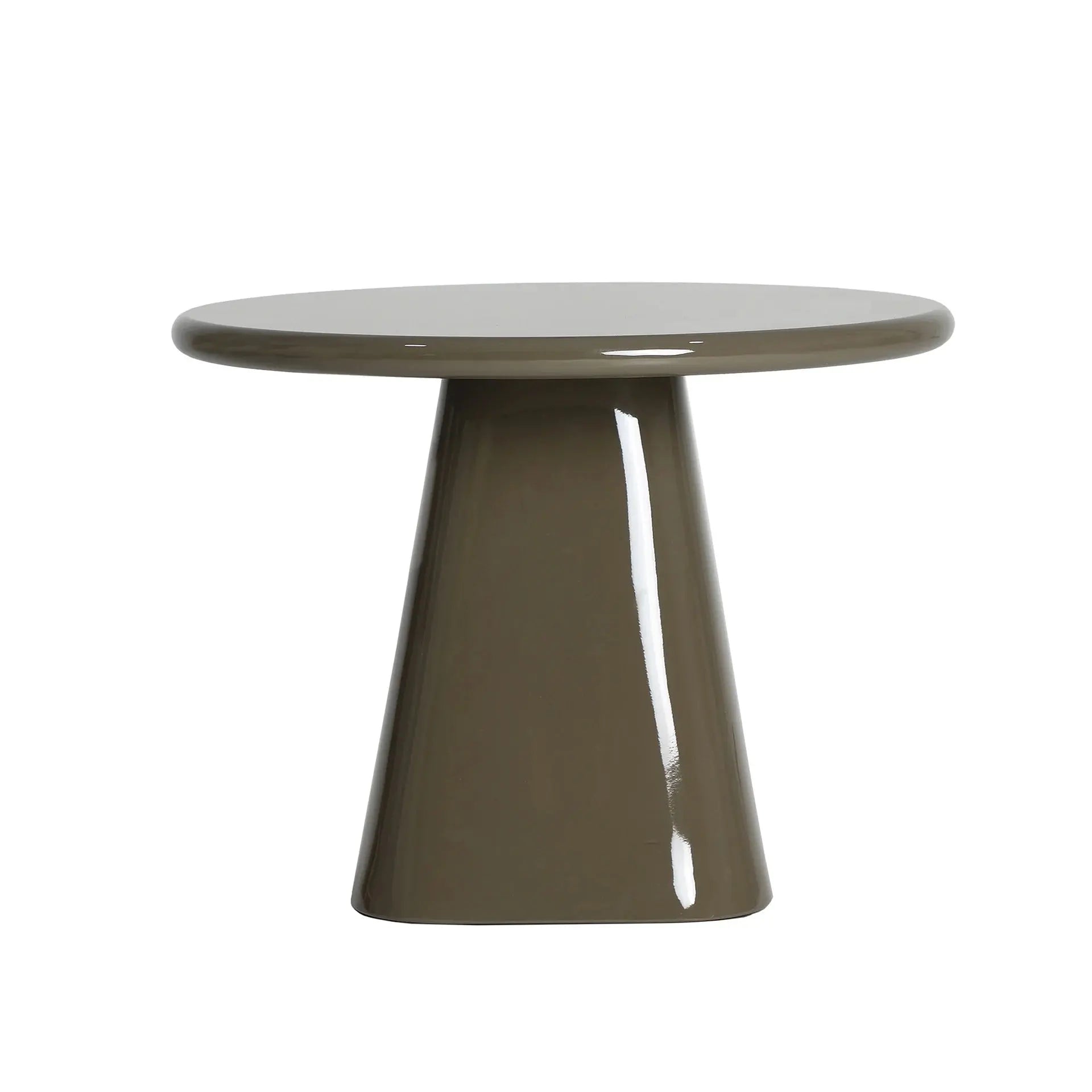 Table d'Appoint en Bois Brillant Vert MURI - 60 cm KODU