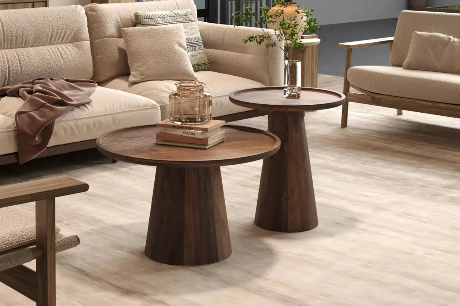Table d'Appoint en Bois de Manguier AMAYA - 45x50 cm Rousseau