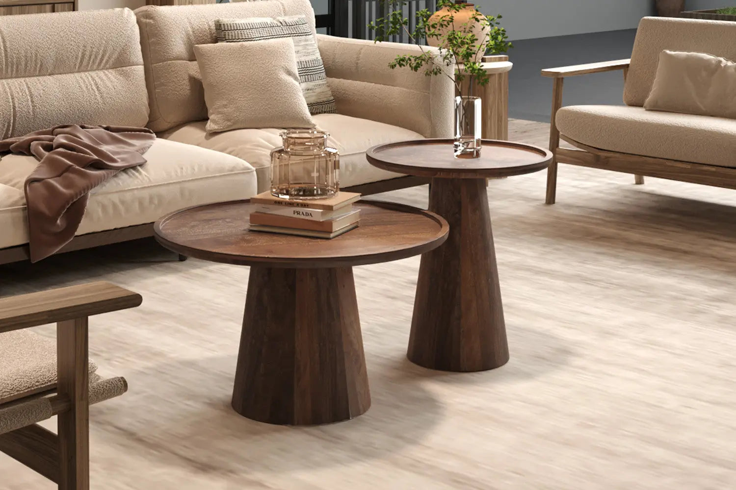 Table d'Appoint en Bois de Manguier AMAYA - 45x50 cm Rousseau