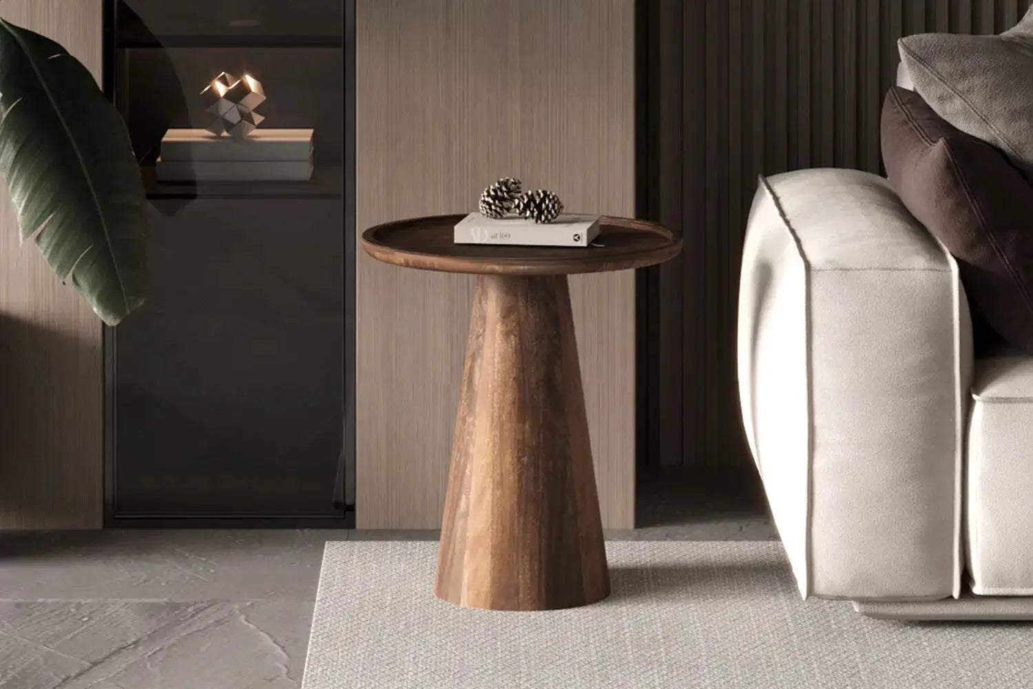 Table d'Appoint en Bois de Manguier AMAYA - 45x50 cm Rousseau