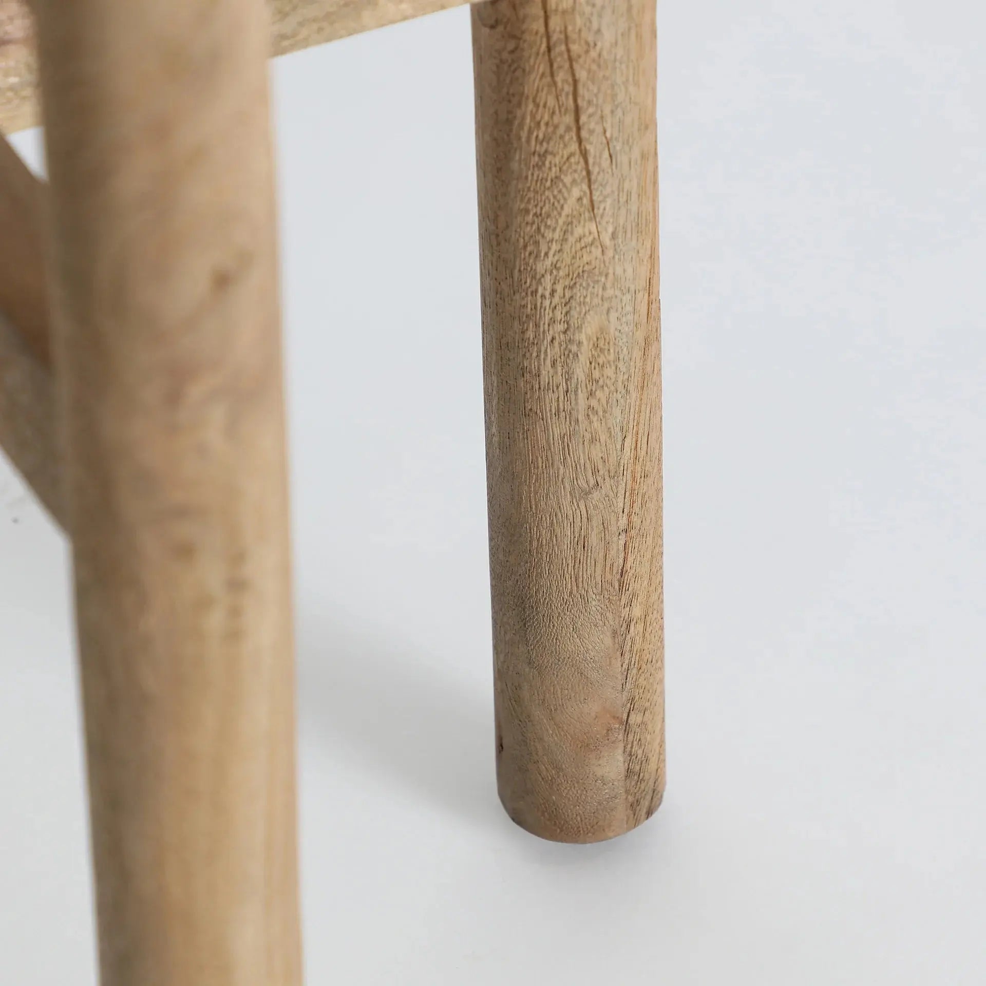 Table d'Appoint en Marbre et Bois Naturel LUCANE - 39 cm KODU