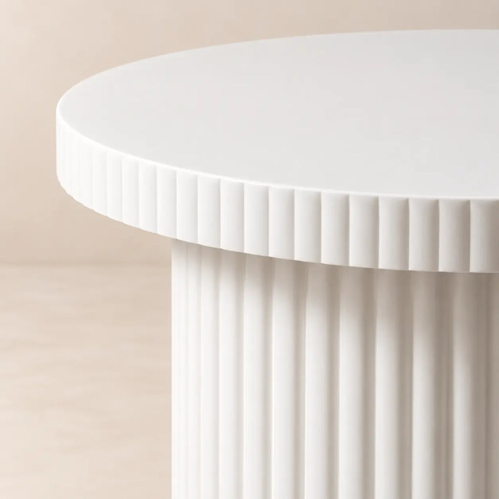 Table d’appoint Ronde en Béton Ciré LINA - 30 x 45 cm Hawali Home