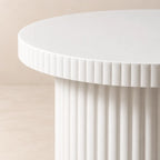 Table d’appoint Ronde en Béton Ciré LINA - 30 x 45 cm Hawali Home