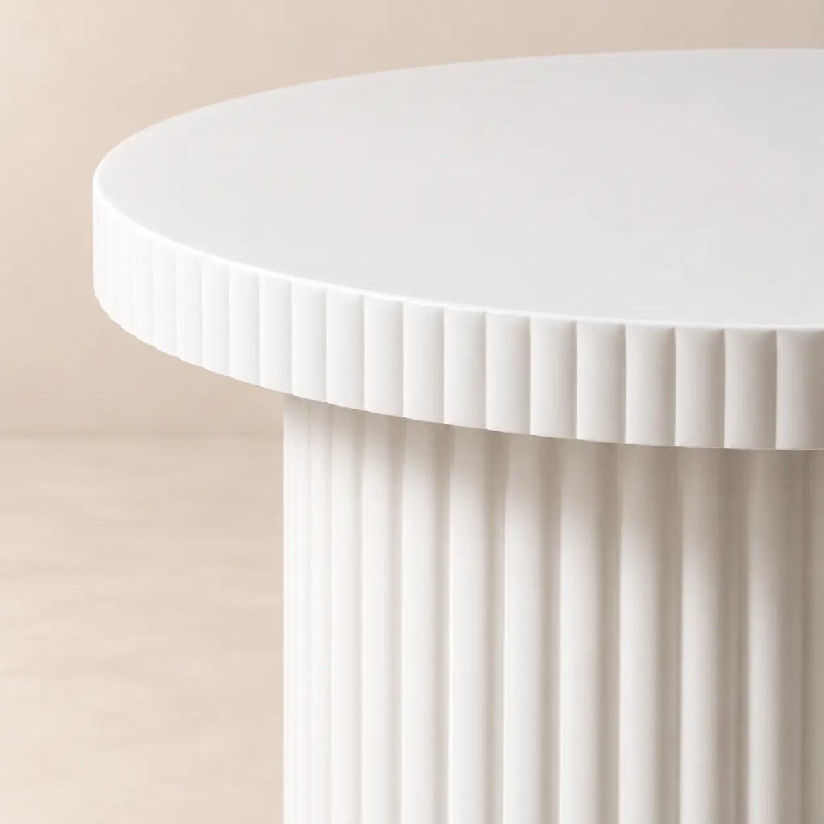 Table d’appoint Ronde en Béton Ciré LINA - 30 x 45 cm Hawali Home