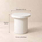 Table d’appoint en Béton Ciré OLGA - 40 cm Hawali Home