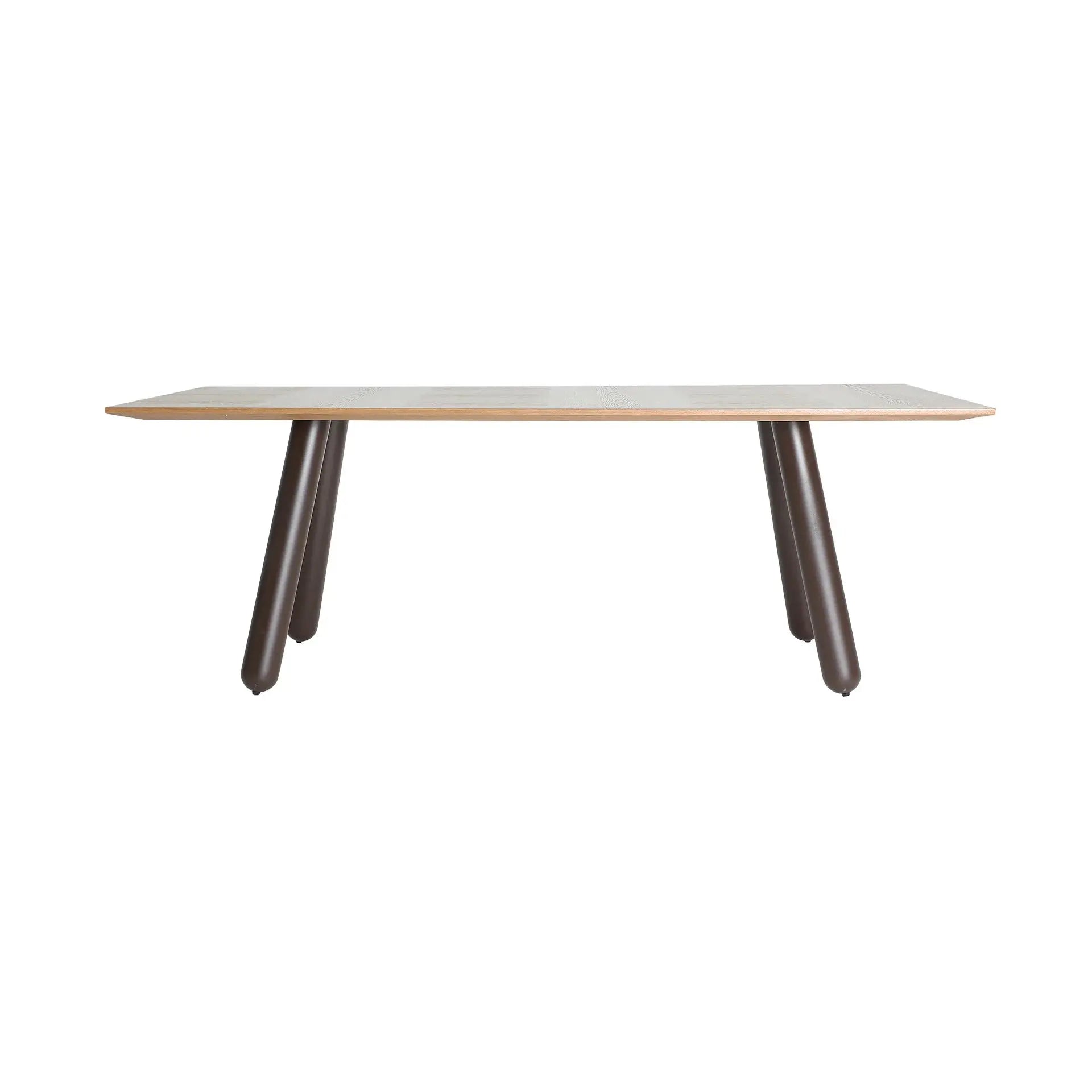 Table de Salle à Manger en Bois MDF Marron Clair ORBE - 220 x 95 cm KODU
