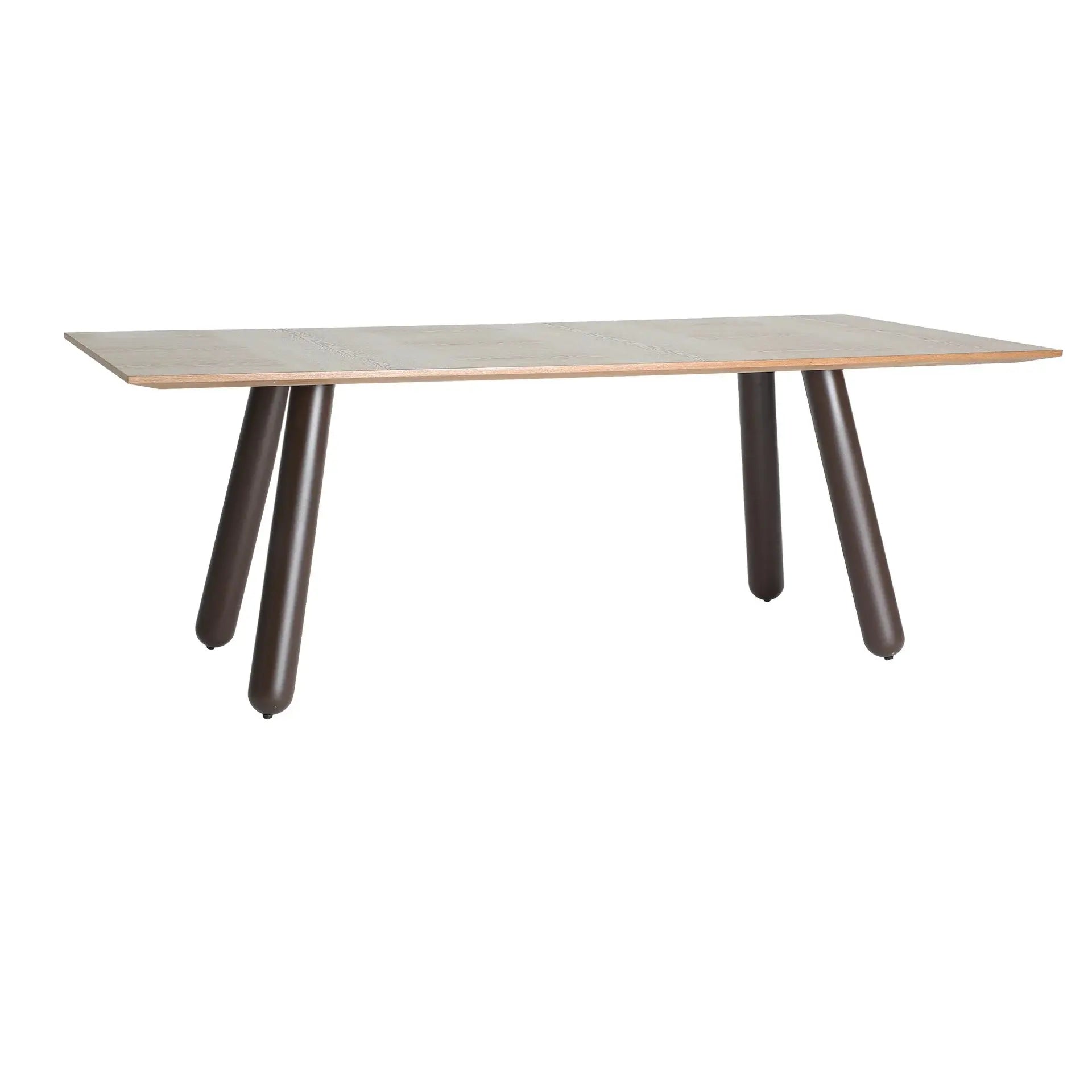 Table de Salle à Manger en Bois MDF Marron Clair ORBE - 220 x 95 cm KODU