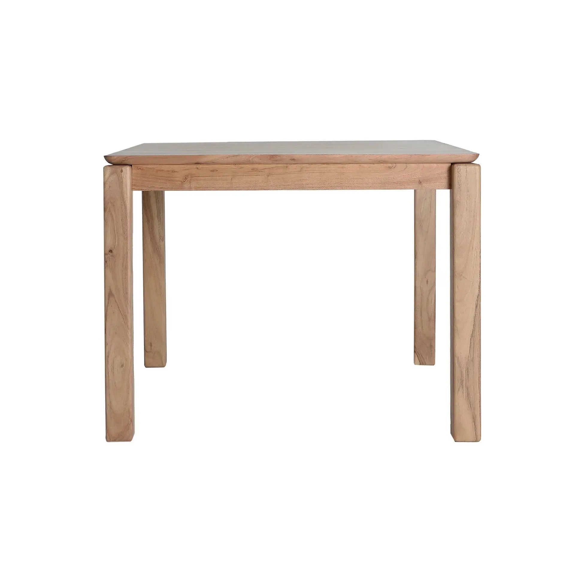 Table de Salle à Manger en Bois d'Acacia Brun Clair BREIL - 100 x 100 cm KODU