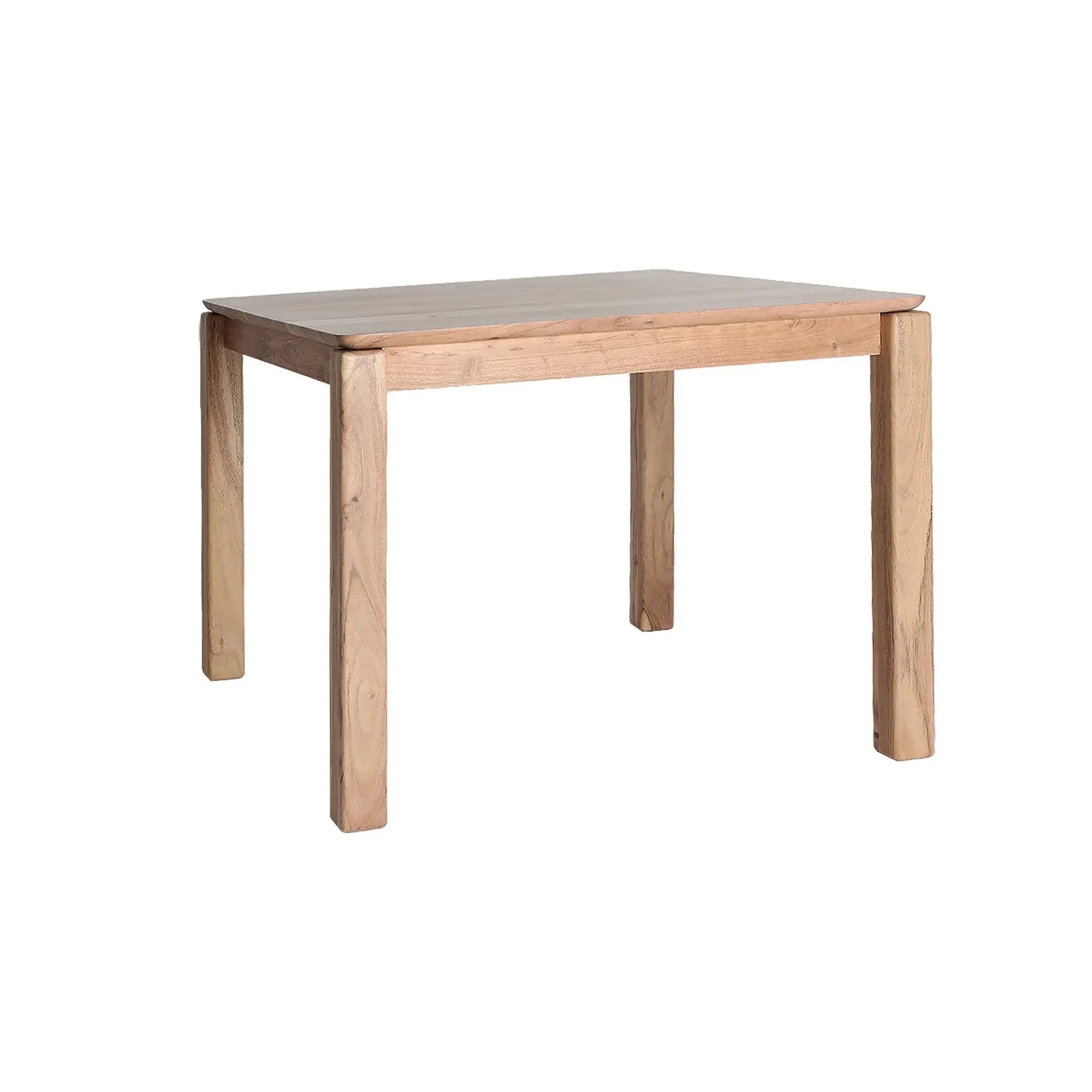 Table de Salle à Manger en Bois d'Acacia Brun Clair BREIL - 100 x 100 cm KODU