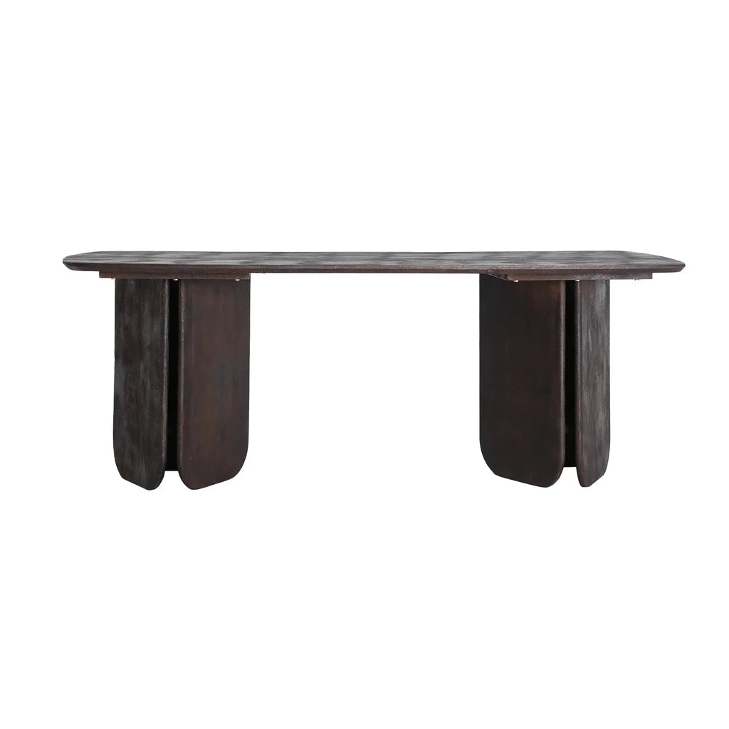 Table de Salle à Manger en Bois de Manguier Marron SEISSAN - 200 x 100 cm KODU