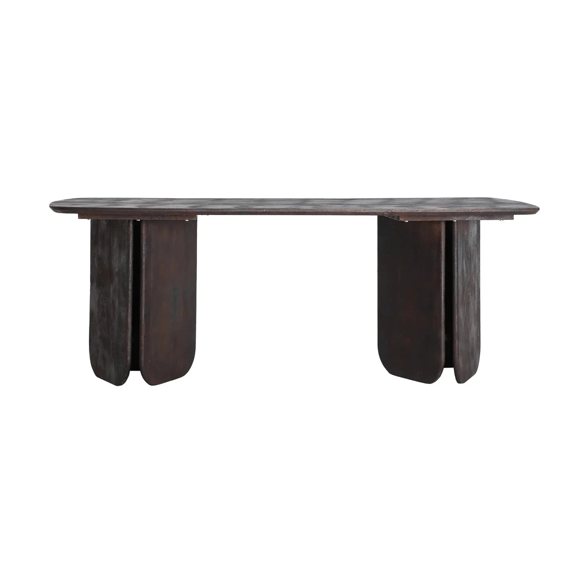 Table de Salle à Manger en Bois de Manguier Marron SEISSAN - 200 x 100 cm KODU