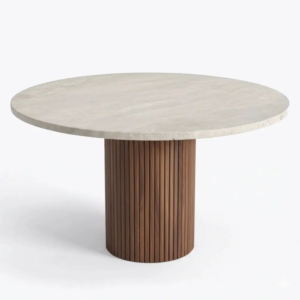 Table à Manger Ronde ELENA - De 100 à 160 cm Hawali Home