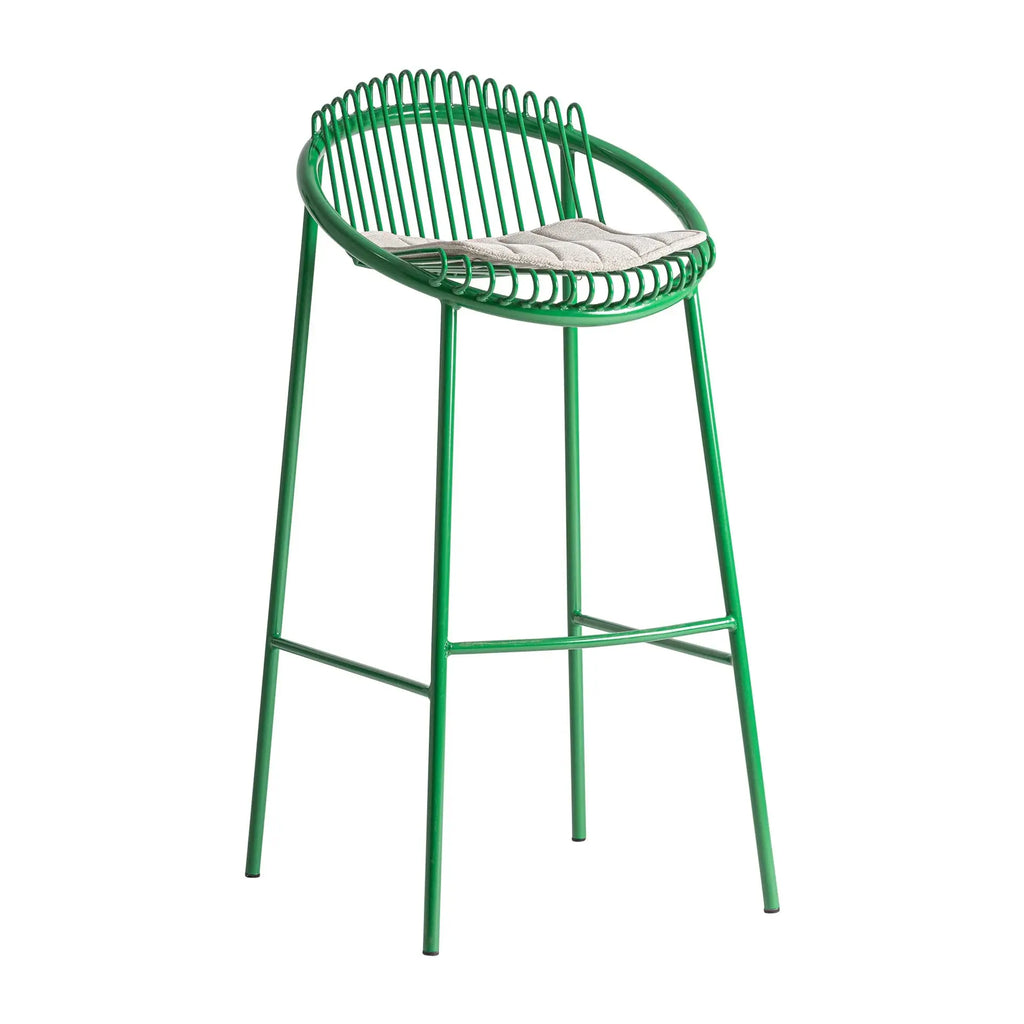 Tabouret de Bar Vert BRIENZ - 51 x 53 cm KODU