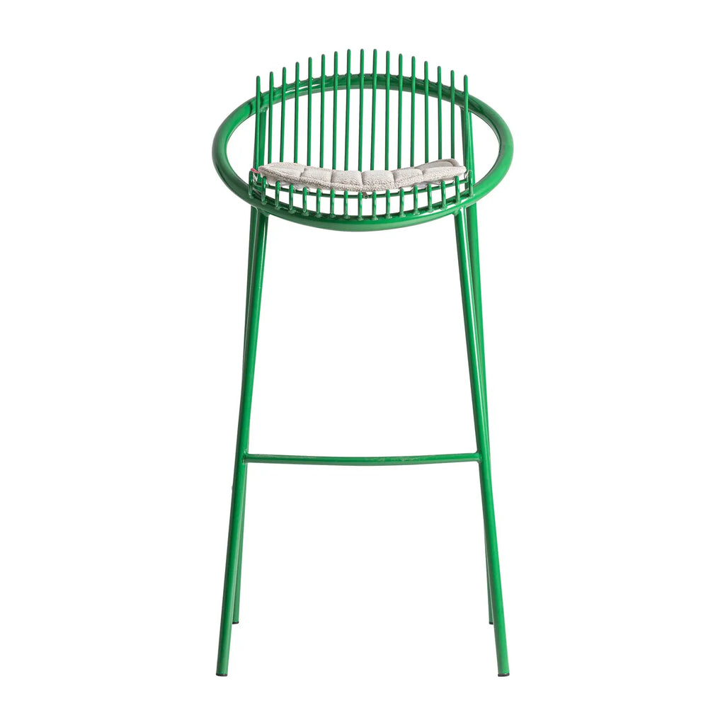 Tabouret de Bar Vert BRIENZ - 51 x 53 cm KODU