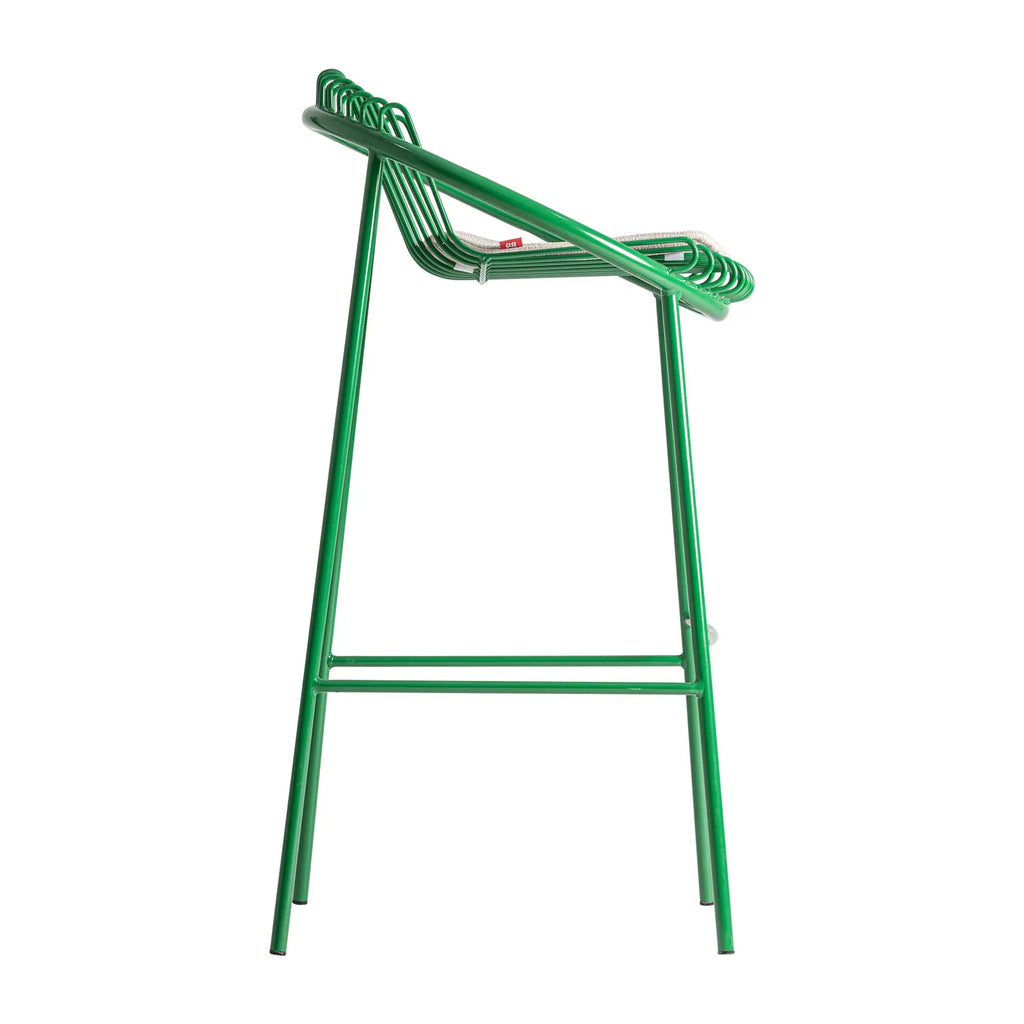 Tabouret de Bar Vert BRIENZ - 51 x 53 cm KODU