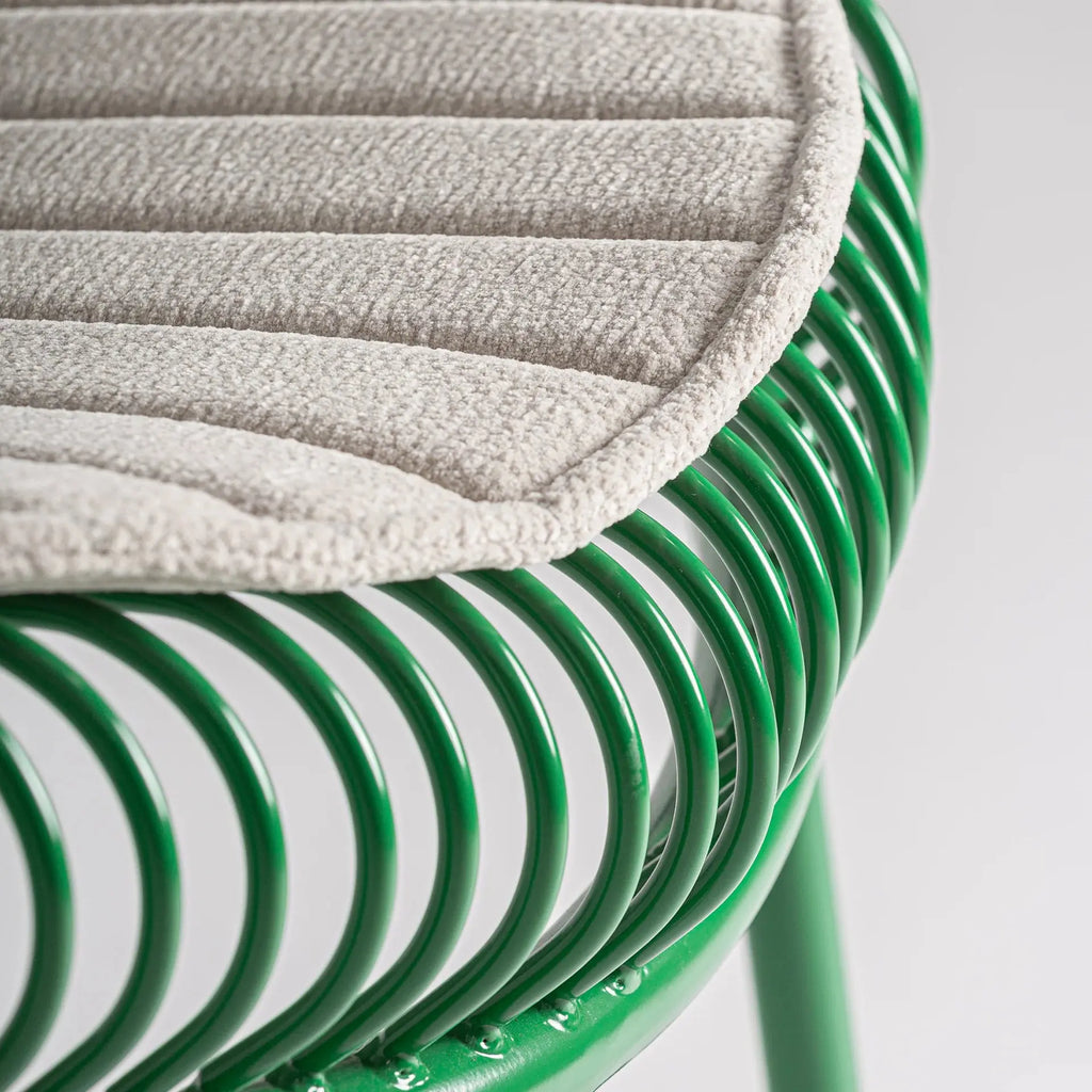 Tabouret de Bar Vert BRIENZ - 51 x 53 cm KODU