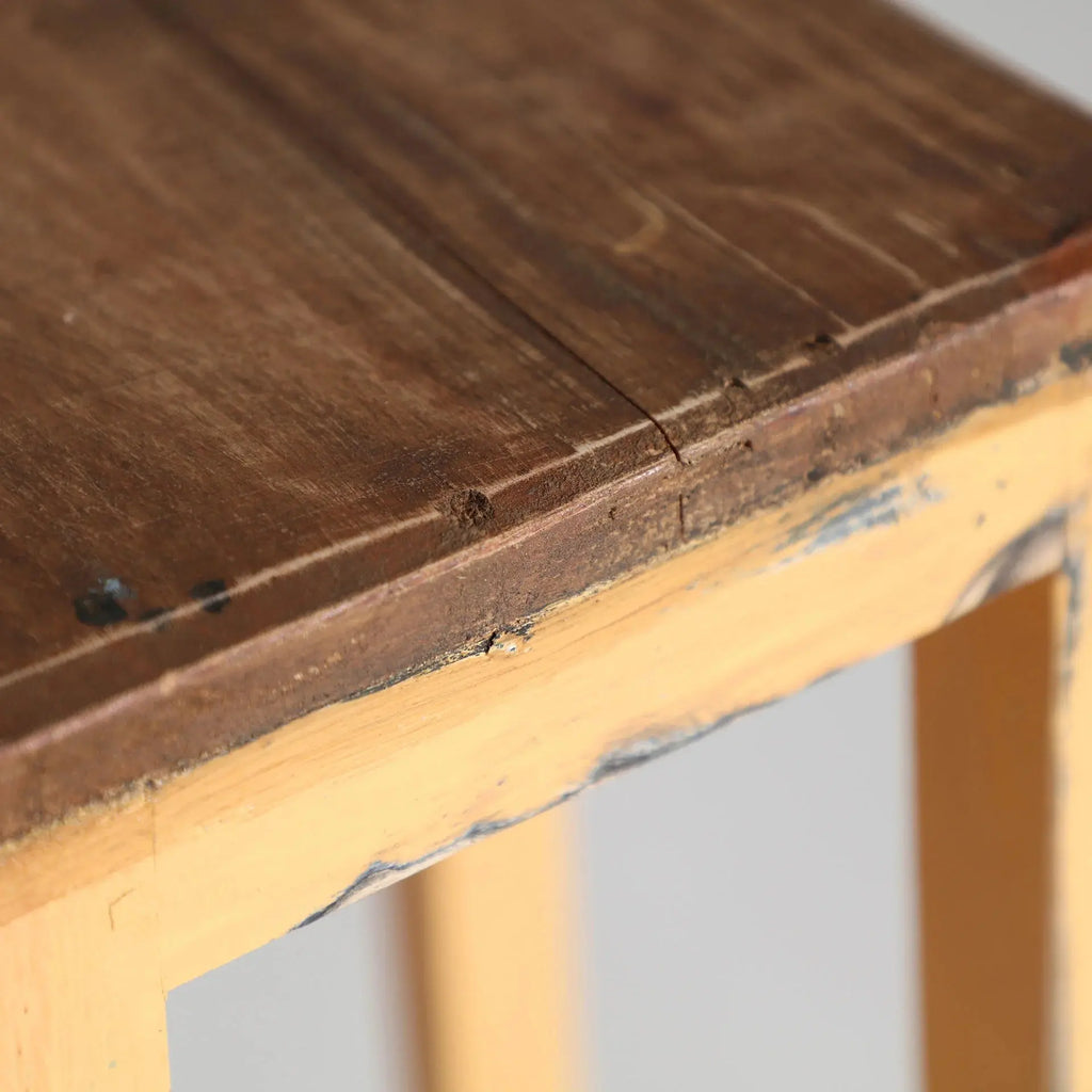 Tabouret de Bar en Bois d'Acajou Brun SAURIS - 30 x 71 cm KODU