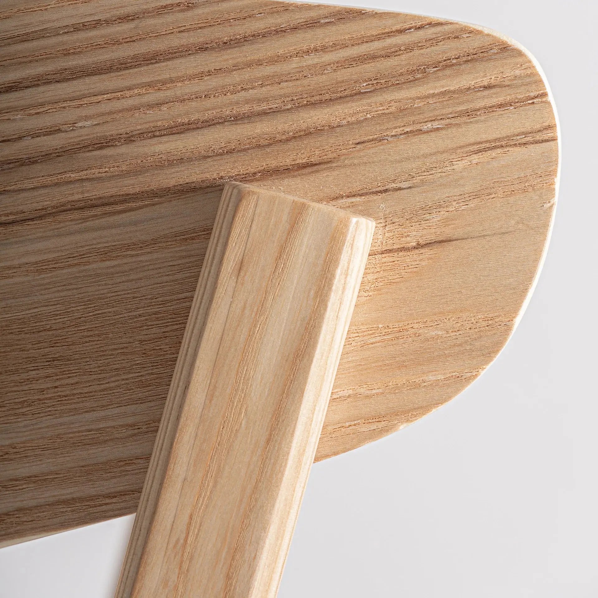 Tabouret de Bar en Bois de Frêne WIELER - 48 x 50 cm KODU