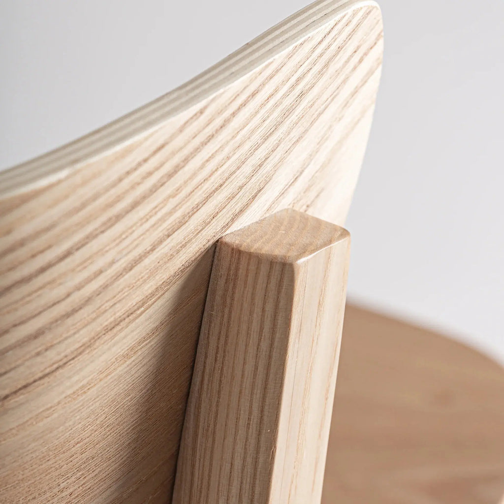 Tabouret de Bar en Bois de Frêne WIELER - 48 x 50 cm KODU