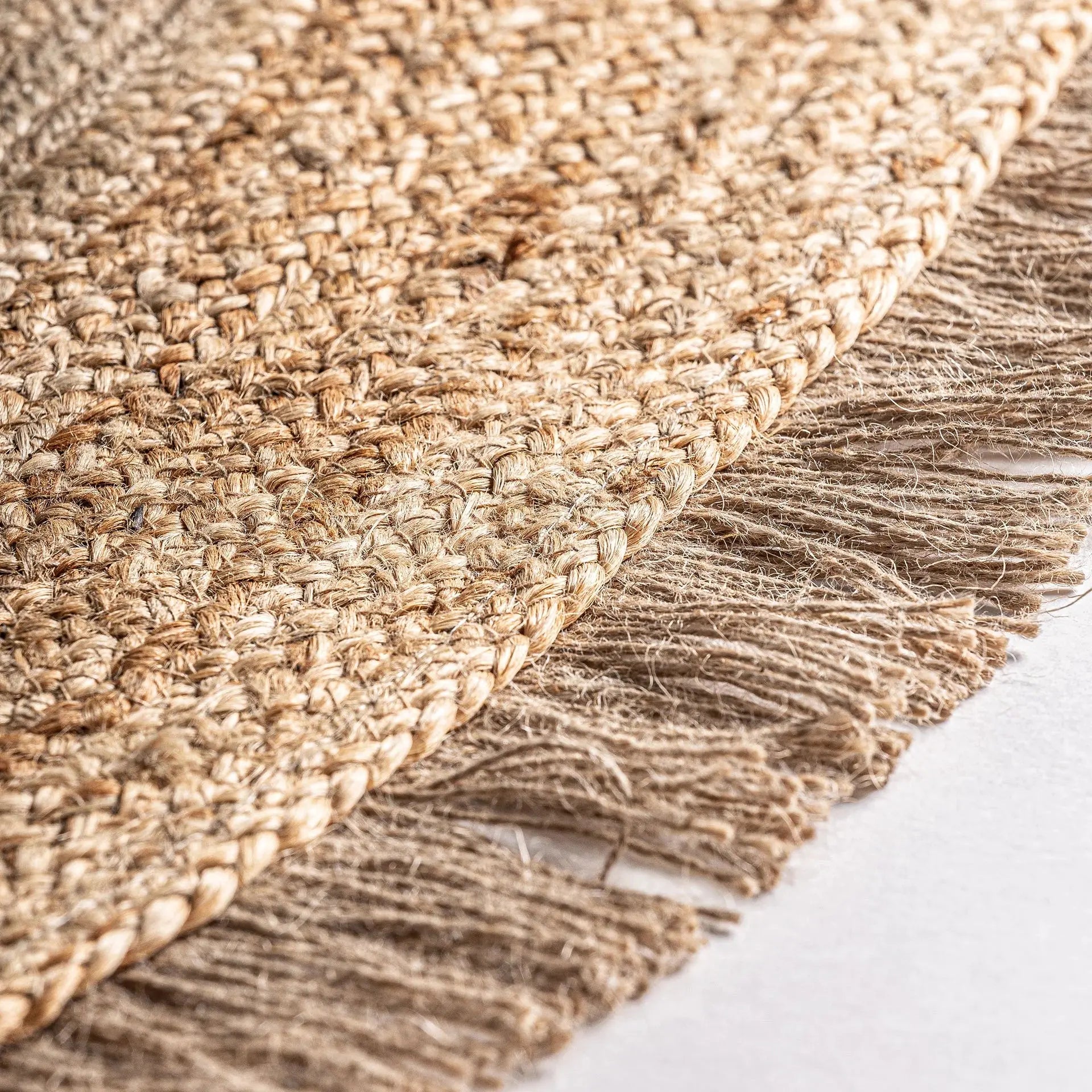 Tapis Rond en Jute Brun EDNA - 220 cm KODU