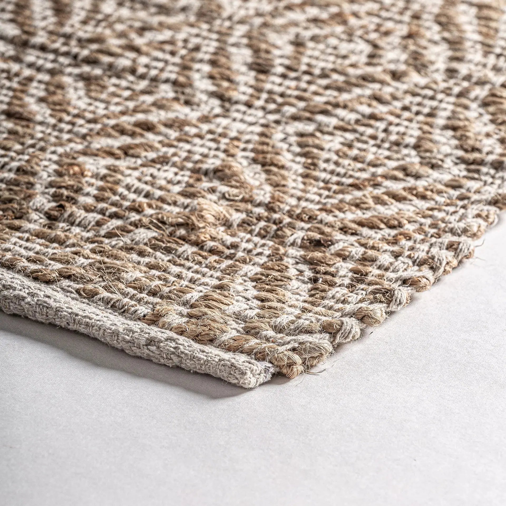 Tapis en Jute et Coton Brun ALIENA - 200 x 310 cm KODU