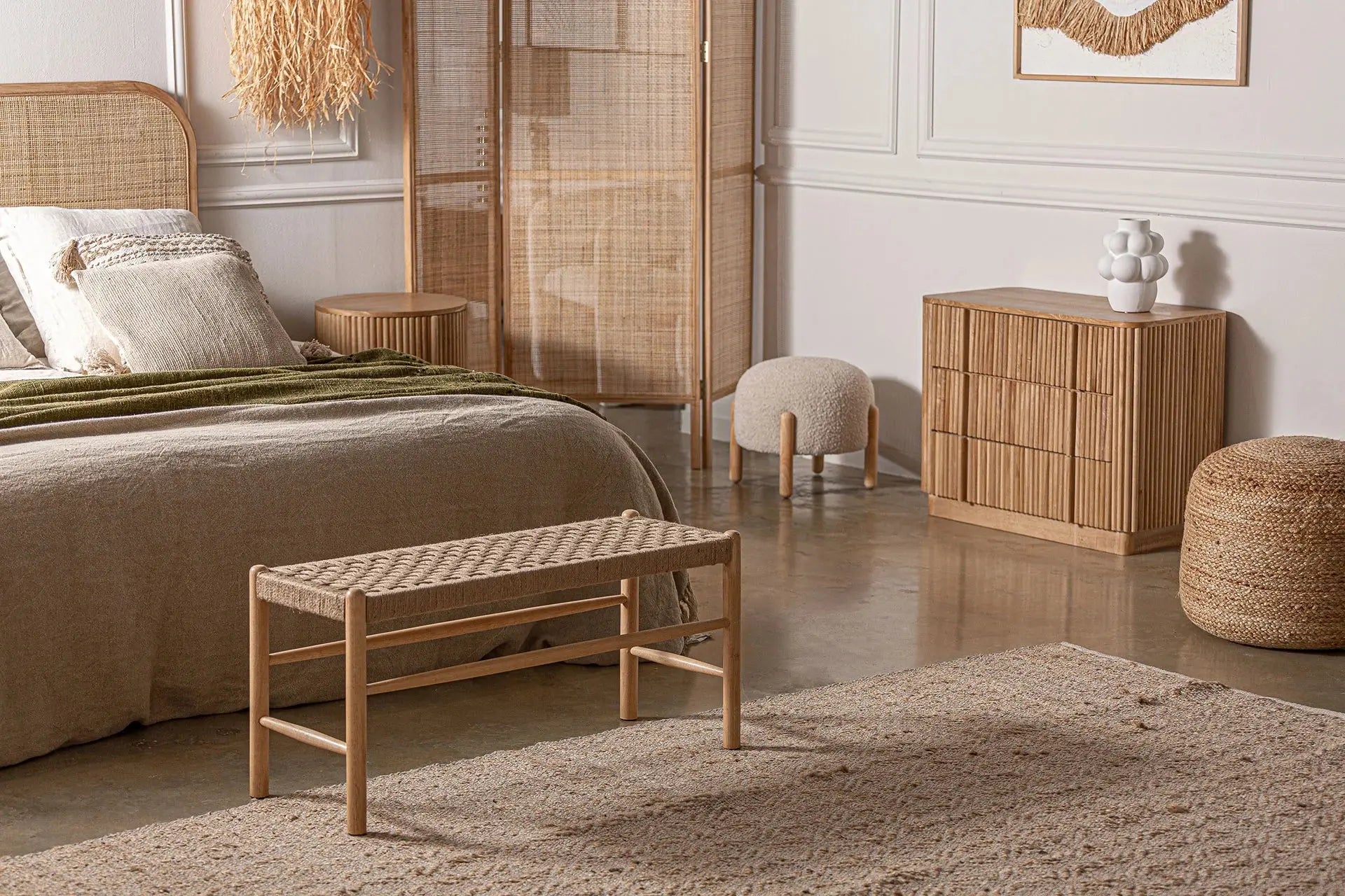 Tapis en Jute et Coton Brun ALIENA - 200 x 310 cm KODU