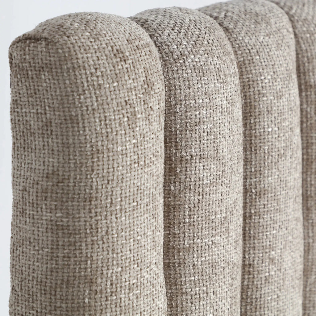 Tête de Lit en Coton Beige GILLEY - 160 cm KODU