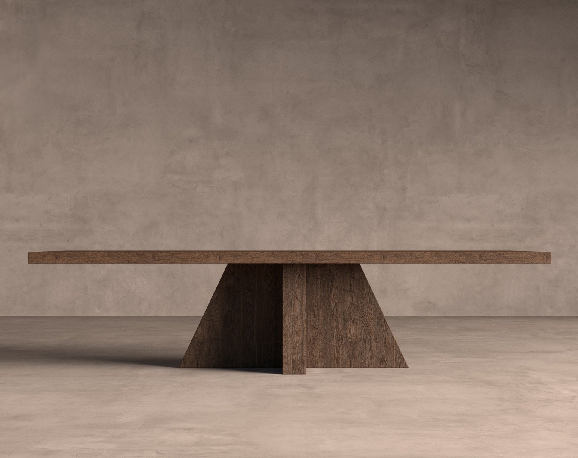 Table à Manger Rectangulaire en Bois 260 x 110 cm | VICAL BRUTALIST