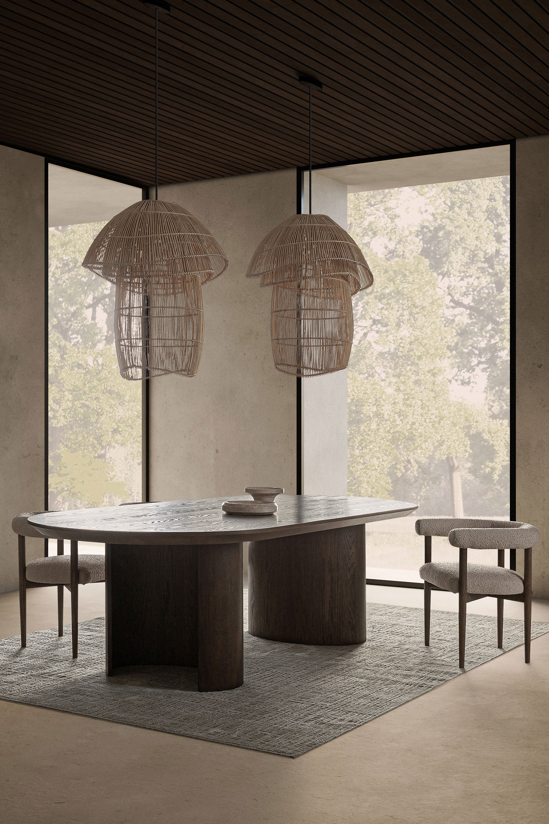 Table à Manger Ovale en Bois 270 x 120 cm | VICAL TREIGNAC