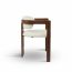 Chaise en bois molly marron hawali home 4