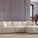 Canapé modulable en tissu velours leonie 3 modules hawali home 1