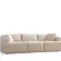 Canapé modulable en tissu velours leonie 3 modules hawali home 3