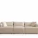 Canapé modulable en tissu velours leonie 3 modules hawali home 4