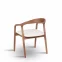 Chaise en bois d'hévéa liya hawali home 4