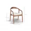 Chaise en bois d'hévéa liya hawali home 7