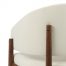 Chaise en bois d’hévéa vania tissu velours beige hawali home 5