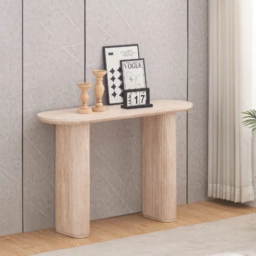 Console effet travertin ysana