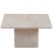 Set de 2 tables basses effet travertin beige balea 52x60 cm et 80x80cm 5