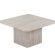 Set de 2 tables basses effet travertin beige balea 52x60 cm et 80x80cm 6