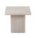 Set de 2 tables basses effet travertin beige balea 52x60 cm et 80x80cm 7