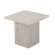 Set de 2 tables basses effet travertin beige balea 52x60 cm et 80x80cm 8