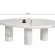 Table basse effet ciment aesthetic ciment blanc 120 cm hawali home 9