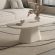 Table basse ovale effet ciment jenny beige hawali home 1