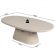 Table basse ovale effet ciment jenny beige hawali home 7